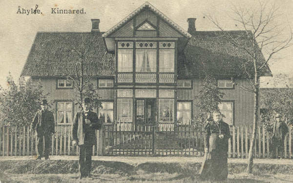 Historiskt vykort från omkring 1915: Åhylte, Kinnared
